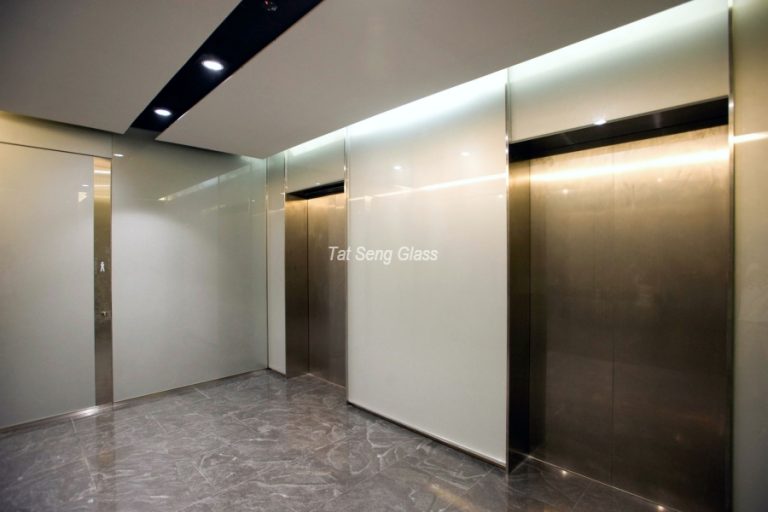 Tat-Seng-Glass-Asia-Square-Tower-Glass-Cladding-@-Lift-Lobby